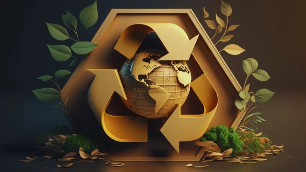 Image illustrating the principles of Reduce, Reuse, and Recycle for sustainable living