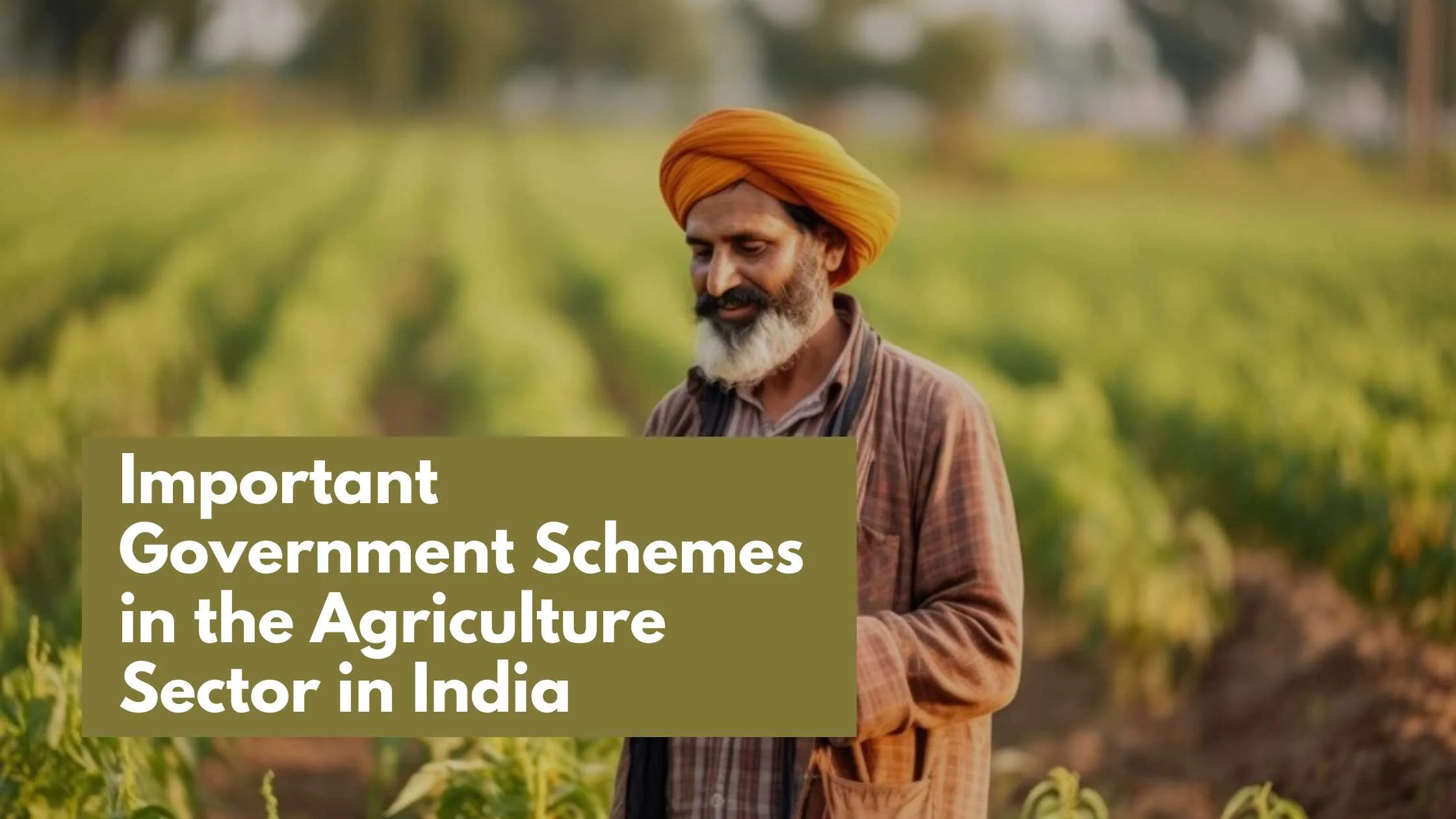 Government Schemes for Agriculture in India