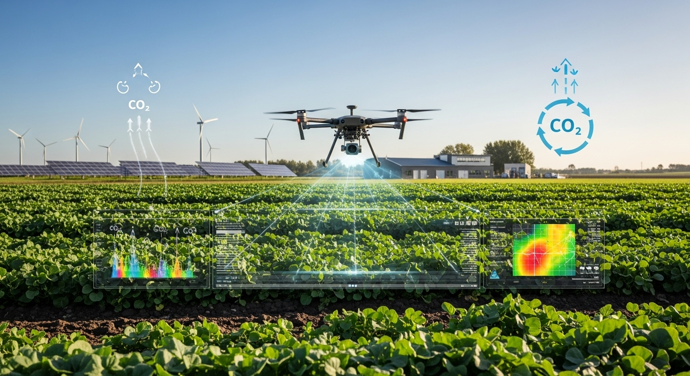 Carbon Utilization and Remote Sensing in Agriculture